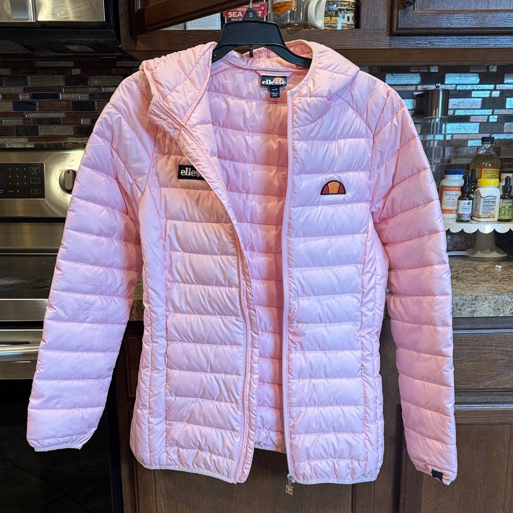 Ellesse Kids Light Pink Puffer Jacket